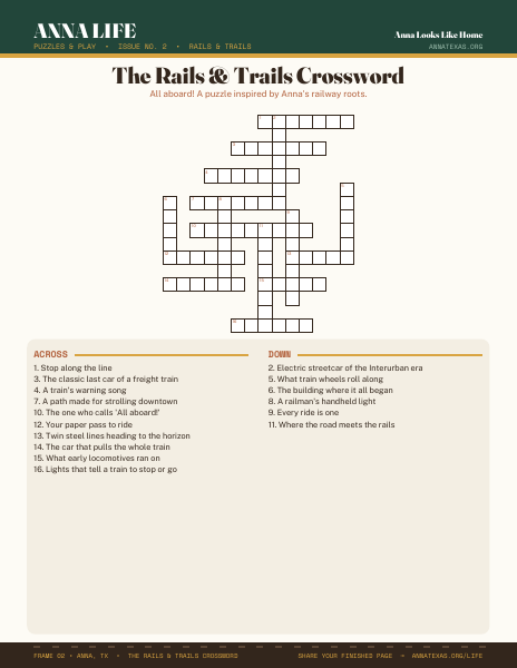 Puzzles & Play Issue 2 — Rails & Trails cover