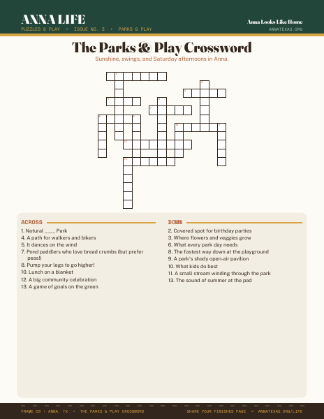 Puzzles & Play Issue 3 — Parks & Play cover
